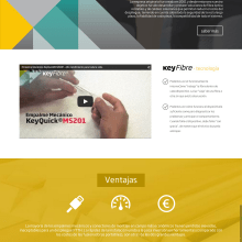Web corporativa Keyfibre. Web Development project by Alan Cesarini - 07.26.2015