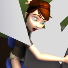 Mary VS File. Un projet de 3D, Animation , et Vidéo de Sandra Sánchez - 26.07.2015