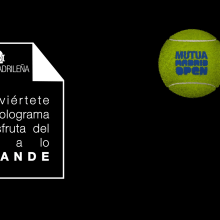 Hologramas Mutua Madrid Open. Un proyecto de 3D de Tomás González - 26.07.2015