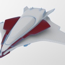 Spaceship 3D. Een project van 3D van Yolanda Afán - 14.06.2015
