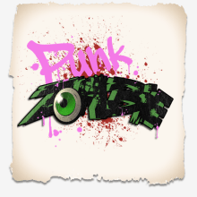 Zombie Punk! . Traditional illustration, Accessor, Design, Character Design, and Comic project by Pau Margaix Aranda - 07.25.2015