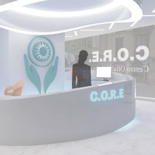 CORE - Interiorismo Clínica Oftalmológica. Un projet de 3D , et Design d'intérieur de MIG CONSTRUIR - 30.06.2015