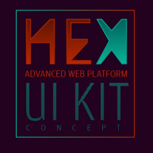 HEX UI (WIP). UX / UI, and Web Design project by Pàul Martz - 07.31.2015