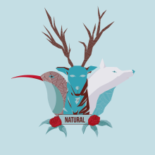Natural. Traditional illustration, and Graphic Design project by David Celis - 08.02.2015