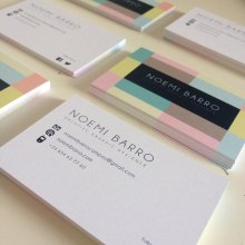 Business cards. Br, ing e Identidade, e Design gráfico projeto de Noemi Barro Campos - 05.08.2015