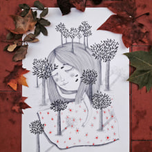 My lovely autumn. Un proyecto de Ilustración tradicional de wäwä - 05.08.2013