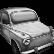 Old car. Projekt z dziedziny Trad, c, jna ilustracja i  Malarstwo użytkownika Andrea Sacchi - 06.08.2015