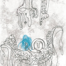 Extrañas mujeres de azul. Ilustração tradicional, Artes plásticas, e Escrita projeto de Pablo Manuel M. R. - 06.12.2011
