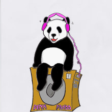 ILUSTRACIÓN PARA " PINK PANDA ". Projekt z dziedziny Trad, c i jna ilustracja użytkownika FRAN - 08.08.2015