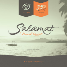 Salamat Typeface. Br, ing, Identit, T, pograph, and Calligraph project by Joluvian - 08.09.2015