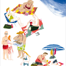 By the sea. Ilustração tradicional, e Publicidade projeto de Iratxe López de Munáin - 31.07.2015