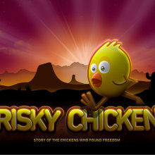 Risky Chicken. Ilustração tradicional, Animação, e Design gráfico projeto de Rafael García Méndez - 11.06.2013