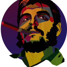 Ilustración│WPAP│Ernesto "Che" Guevara.. Un proyecto de Diseño, Ilustración tradicional y Diseño gráfico de Ema Vivas - 11.08.2015