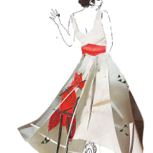 Ilustraciones zootropo. De Chanel a Schiaparelli.. Ilustração tradicional projeto de Natalia Latorre - 14.08.2015