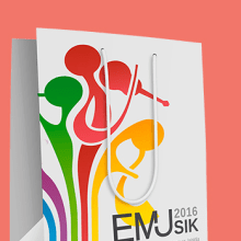 EMUsik 2016 Ein Projekt aus dem Bereich Design, Br, ing und Identität und Grafikdesign von Tintácora Estudio Creativo - 19.08.2015