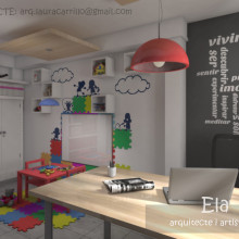 Propuesta de diseño interior para un consultorio de Psicologos (3DStudio + Vray + Photoshop). Design, 3D, Architecture, Interior Architecture & Interior Design project by Laura - 08.19.2015