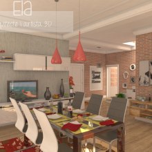 Propuesta de diseño interior para una casa unifamiliar (3DStudio + Vray + Photoshop). Un proyecto de Diseño, 3D, Arquitectura, Arquitectura interior y Diseño de interiores de Laura - 19.08.2015