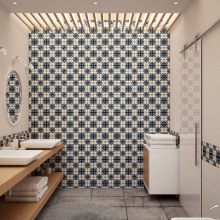 Rehabilitación Cuarto de Baño. Un proyecto de 3D, Arquitectura interior y Diseño de interiores de Alfonso Perez Alvarez - 21.08.2015