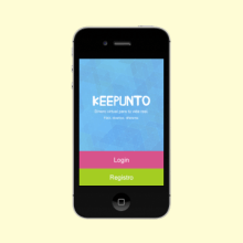 Diseño App - Keepunto. Un proyecto de Diseño de juegos y Diseño interactivo de María López Martín-Sanz - 31.01.2015