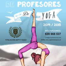 Carteles para yoga. Un progetto di Design di Sara Aladrén Castillo - 24.08.2015