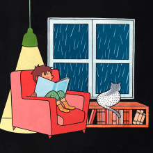 Rainy night. Traditional illustration project by Bernat Muntés - 08.25.2015