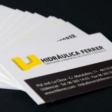 Hidráulica Ferrer Identidad Corporativa. Br, ing e Identidade, e Design gráfico projeto de Mani Sahuquillo - 25.04.2012