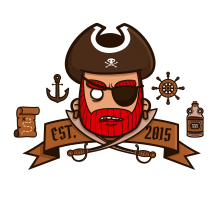 Pirate life. Een project van  Ontwerp, Traditionele illustratie, Ontwerp van personages y Grafisch ontwerp van Sergio Puente Aragoneses - 26.08.2015