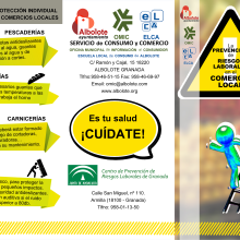 Tríptico Prevención de Riesgos Laborales. Design gráfico projeto de Beatriz Heras Cuesta - 31.03.2015