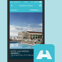 Hoteles Santos - Aplicación móvil para una compañía de hoteles. Un proyecto de UX / UI y Diseño Web de Diego García de Enterría Díaz - 30.08.2015