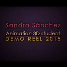 Demo Reel Animation 2015. Un proyecto de 3D, Animación y Vídeo de Sandra Sánchez - 01.09.2015