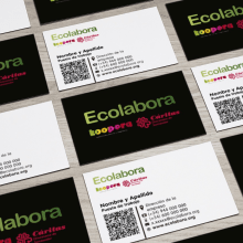 Tarjeta de visita Ecolabora. Un proyecto de Br, ing e Identidad, Diseño gráfico y Marketing de Alex Goienetxea - 02.05.2015