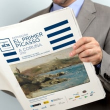 Exposición El Primer Picasso. A Coruña 2015. Design, and Advertising project by Diego Equis De - 01.06.2015