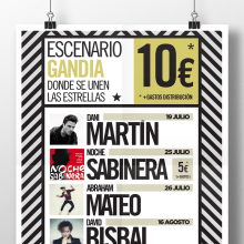 Escenario Gandia. Advertising, Br, ing, Identit, Graphic Design, and Marketing project by Diego Equis De - 03.07.2014