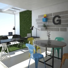 Oficina Game On!Lab. Un proyecto de 3D, Arquitectura interior y Diseño de interiores de Miguel Ángel Jiménez - 07.03.2015