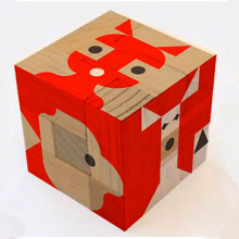 Cubo madera decoración. Un proyecto de Ilustración tradicional, Diseño de juegos y Diseño de producto de Cristina de Blas Dilla - 10.09.2015