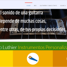 Pagina Web Luthier  https://etayoluthier.com. Web Development project by Luis Sánchez Alcázar - 06.16.2020
