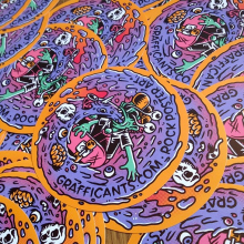 Grafficants Stickers. Un proyecto de Ilustración tradicional de Joel Abad - 14.09.2015