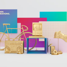 GOLDEN INSPIRATIONS. Publicidade, 3D, e Direção de arte projeto de TAVO STUDIO - 21.09.2015