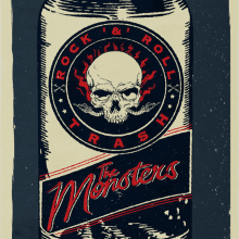 Mi Proyecto del curso de Cartelismo Ilustrado "The Monsters México 2015". Un proyecto de Diseño, Ilustración tradicional, Diseño gráfico y Serigrafía de Jacob Pascual - 16.09.2015