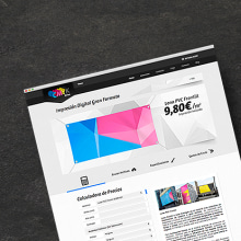 CMYK-Lonas / Web. Un proyecto de Br, ing e Identidad, Diseño gráfico y Diseño Web de Miguel Godínez Aguirre de Cárcer - 23.09.2015