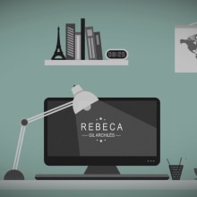 2D motion office. Motion Graphics, Animation, and Video project by Rebeca G. A - 09.27.2015