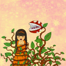 Cuando las plantas se revelen todo será rosa. Un proyecto de Ilustración tradicional de elena - 28.09.2015