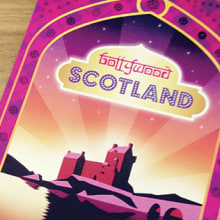 Bollywood Scotland map. Design project by Rod Tena - 09.28.2015