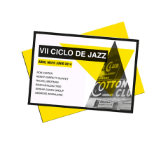 Folleto ciclo de jazz. Design editorial projeto de Nuria Fenollar - 28.09.2015
