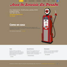 Desarrollo página web Área de Servicio La Parada. Web Development project by Alicia Guallar Gimeno - 07.12.2013