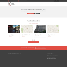 Desarrollo página web Inmuebles Benamar. Web Development project by Alicia Guallar Gimeno - 03.18.2014
