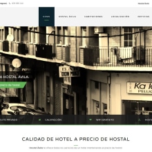 Desarrollo página web Hostal Ávila. Web Development project by Alicia Guallar Gimeno - 01.17.2015
