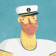Sailor Jack. Ilustração tradicional, e Design de personagens projeto de Mario Fernández García-Pulgar - 30.09.2015