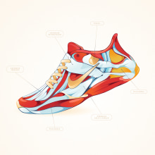 Shoes Anatomy - DASHAPE BCN. Un projet de Design  et Illustration traditionnelle de DSORDER - 01.10.2015