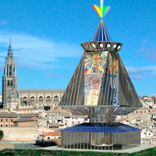 Infograma Templo-museo. 3D projeto de Juan Moreno - 20.11.2014